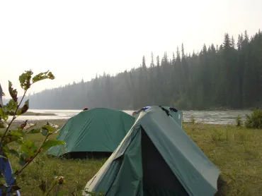 Abend am Athabasca River