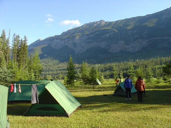 camping, wandern in kanada, rockies