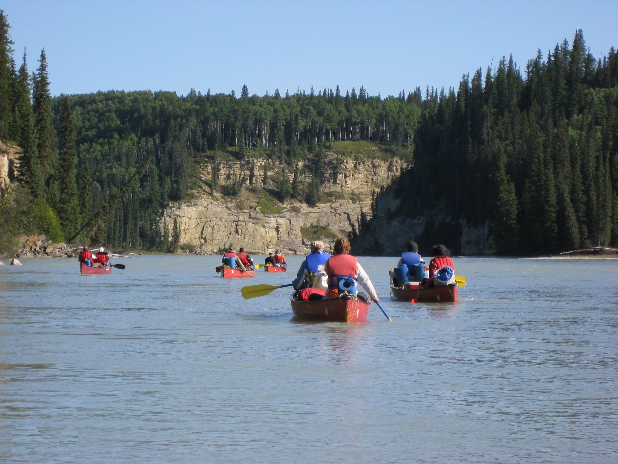 Canoe tours in Canada, guided multi day canoe trips in Alberta.